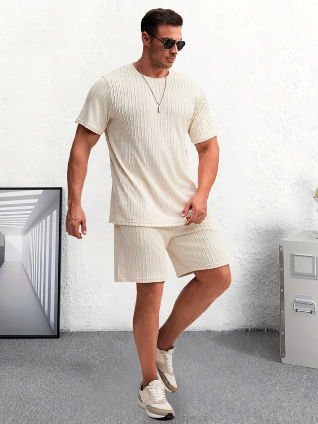 男子船员短袖套装