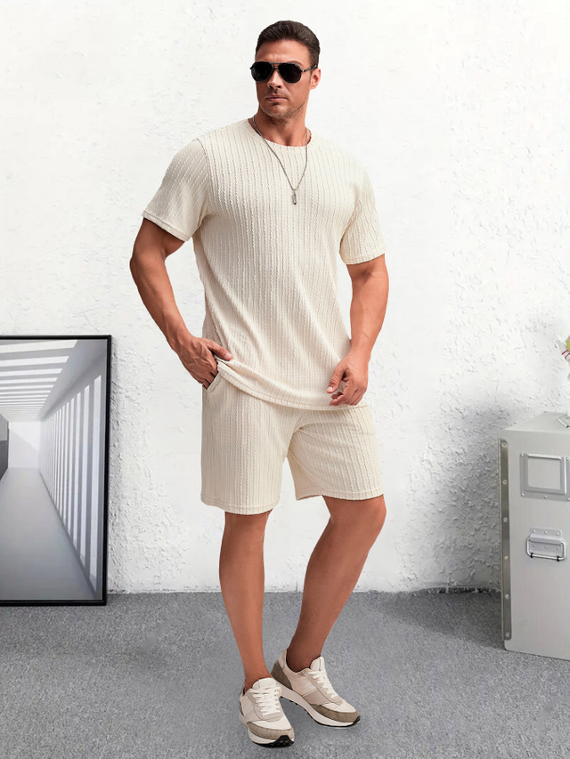 男子船员短袖套装