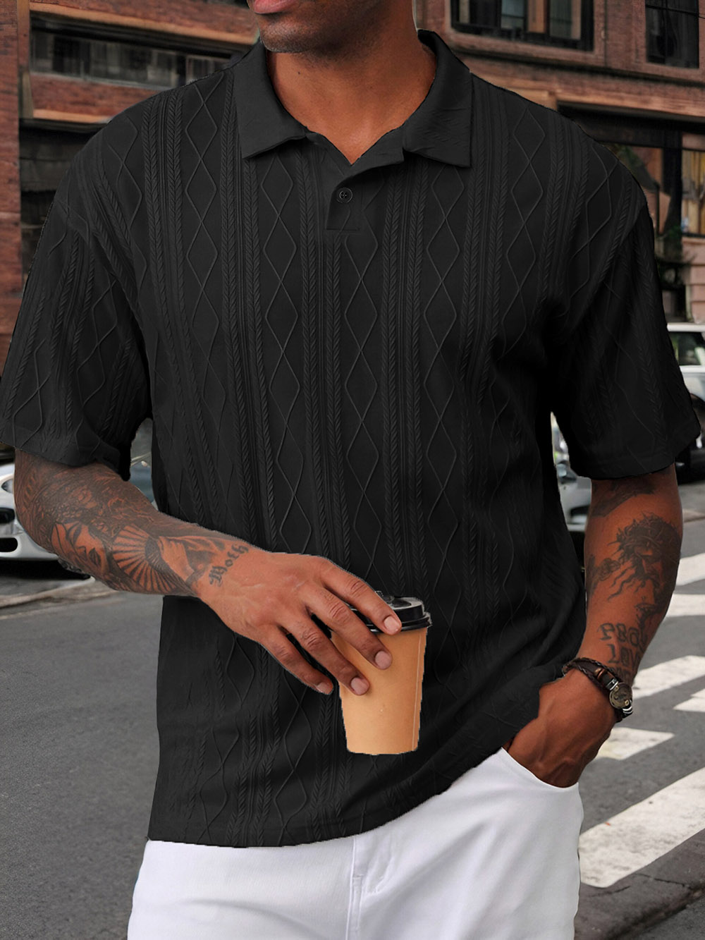 男士休闲polo衬衫