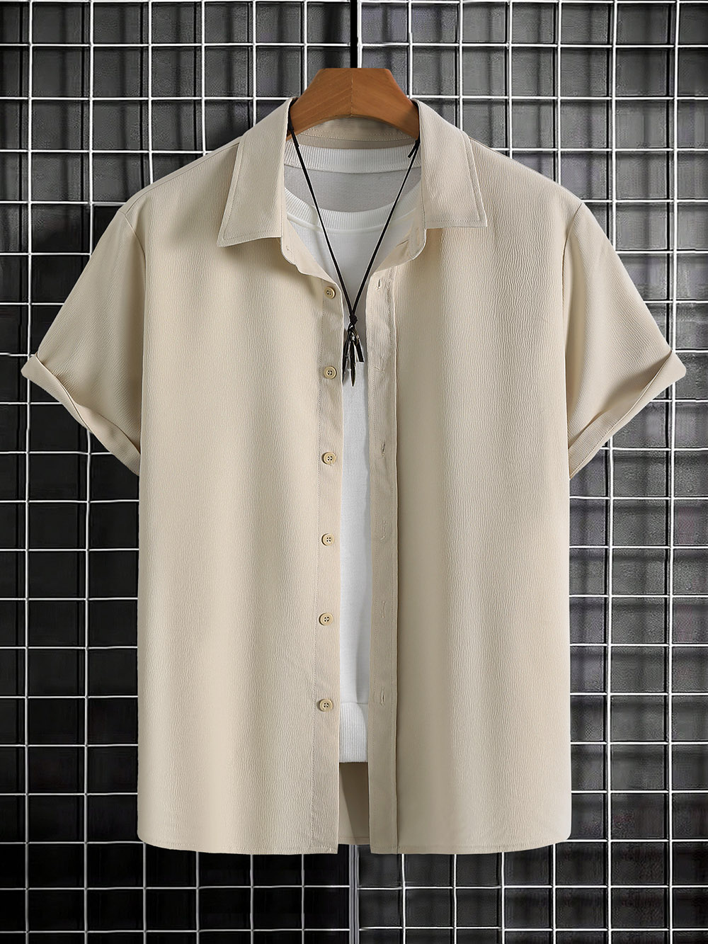 男士短袖经典衬衫